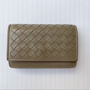 Intrecciato card holder